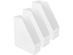 De 3 Organizadores De Mesa, Caixa De Arquivo De Plástico Para Arquivos, Livros, Revistas, Gokoco