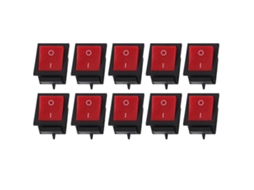 10 Unidades De Interruptor Rocker De 2 Posições On/off De 4 Pinos Kcd4, Resistente Ao Calor, Para Eletrodomésticos