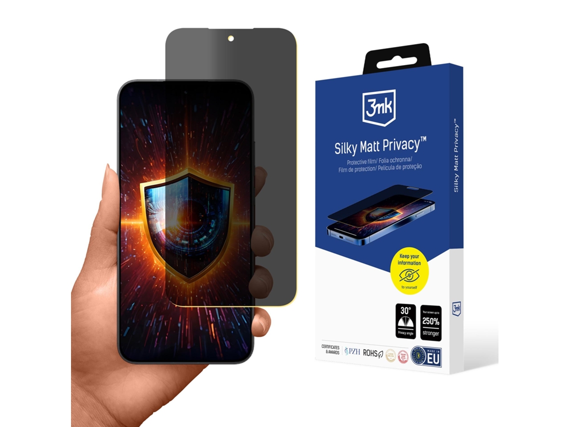 Película De Privacidade Fosca Acetinada 3mk Para Poco F7 Proteção Confortável.