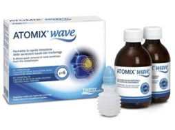 Atomix Wave Dispositivo Para Higiene Rinofaringea Atomix Solução Salina 250 Ml 2 Peças Terminal Nasal Ejetor A Sopro Tred
