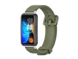 Bracelete de Smartwatch para Huawei Band 8 Mijobs respirável de silicone (verde militar)