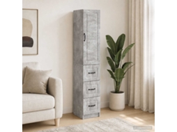 Vidaxl Conjunto De Gabinete 2 Unid. 33 X 34,5 X 87 Cm Cinzento Cimento