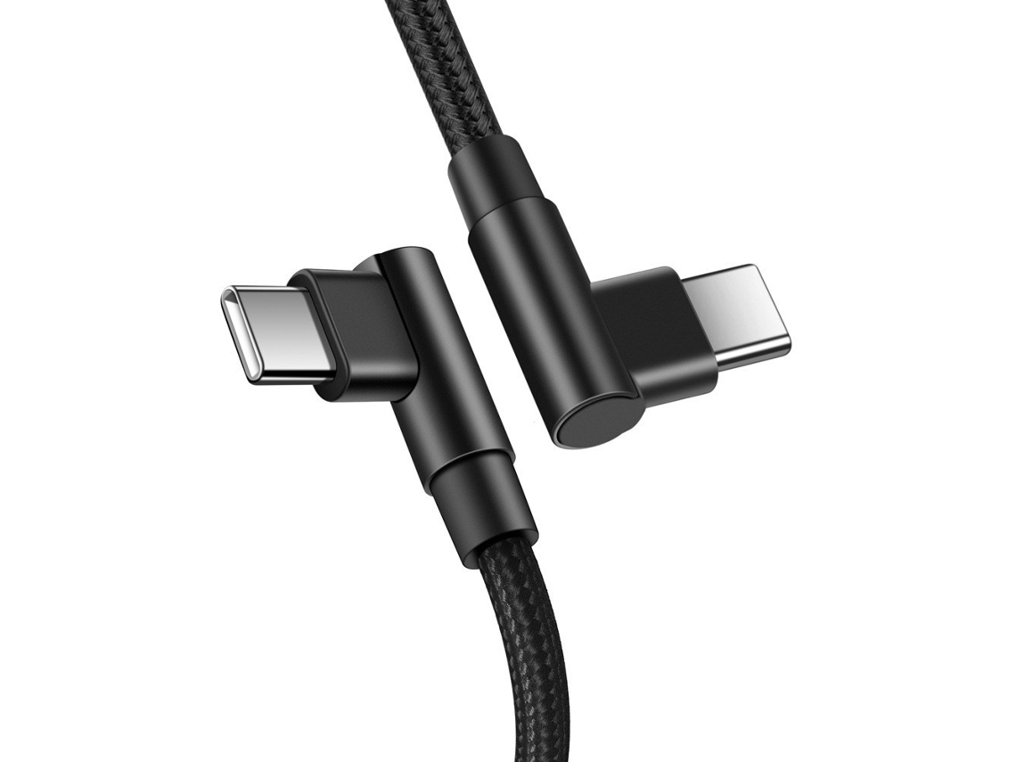 Cabo de Dados de Ângulo Duplo Usb-C para Usb-C 2 Metros