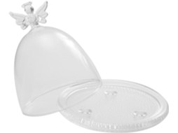 Cúpula De Vidro Elegante Para Exibir Plantas E Objetos Artificiais.