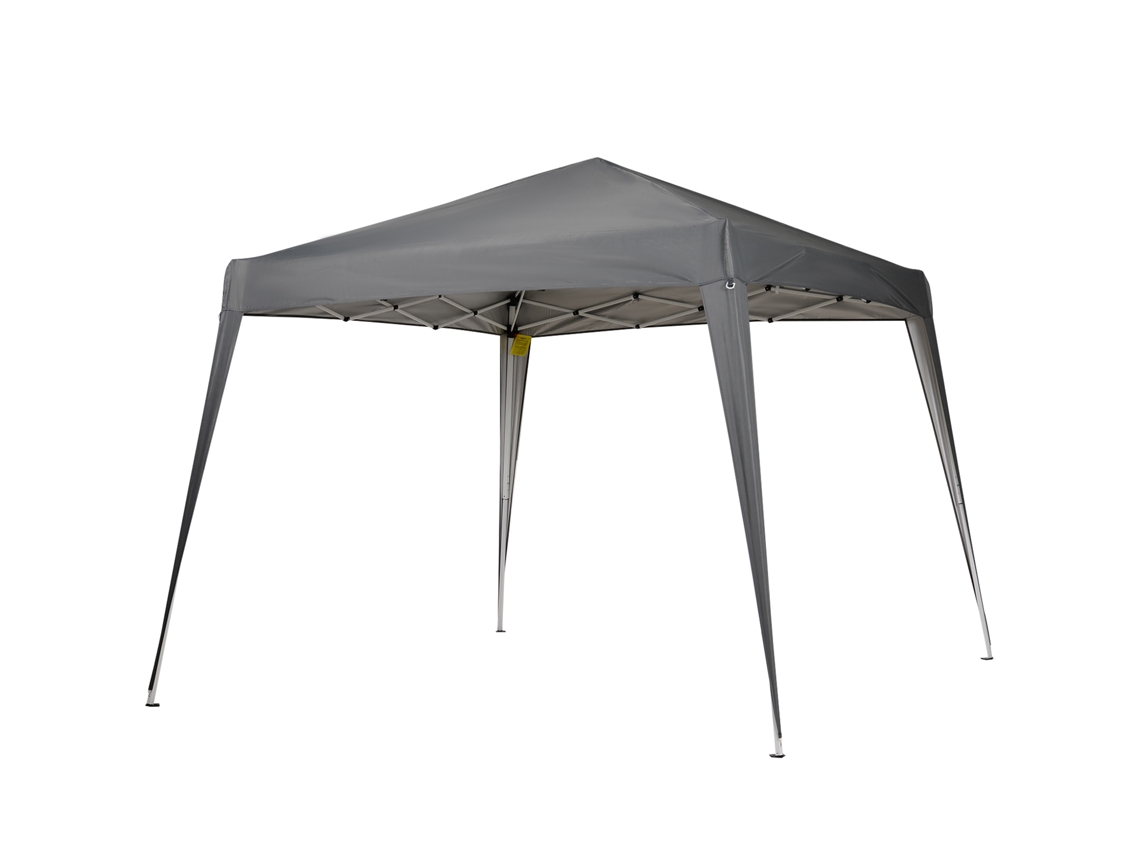 Tenda Dobrável Aço E Tecido Oxford Cor Cinzento 240x240x250 Cm Outsunny