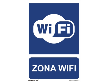 SINAL USO OBRIGATÓRIO ZONA WI-FI (PVC 0.7MM) 30X40CM