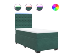 Box Spring Bed, Box Spring Beds Vidaxl Verde Veludo (100 X 200 Cm)