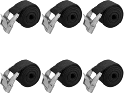 Conjunto De 6 Cintas Amarração Em Liga Zinco 100 Cm, Com Tensão Ajustável, Adequadas Para Fixar Bagagens, Suportes De Bicicletas, Etc