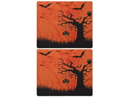2 Peças de Tapete de Computador para Decorações de Halloween ALLINLESS