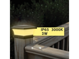 2026 luz de Columna Solar Ip65 Impermeable para Exterior Pared Jardín Café Hogar Patio Jardín Público