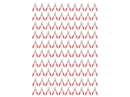 Pinza Isolada 20a 100pcs Terminal De Prueba Clip Cocodrilo Com Capa De Pvc