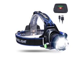 Lanternas De Cabeça Usb À Prova Dágua Recarregável Led Zoomable Lanterna De Cabeça Com Bateria De Lítio Interna Preta Yunzii