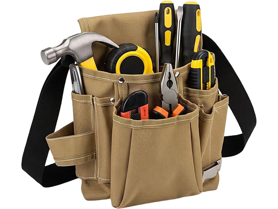 Bolsa Para Ferramentas Com Clipe Cinto, Ajustável, Em Tecido Oxford Multiuso
