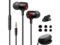 Fones De Ouvido Com Fio Com Cancelamento De Ruído E Microfone, Entrada De 3,5 Mm NICECEE