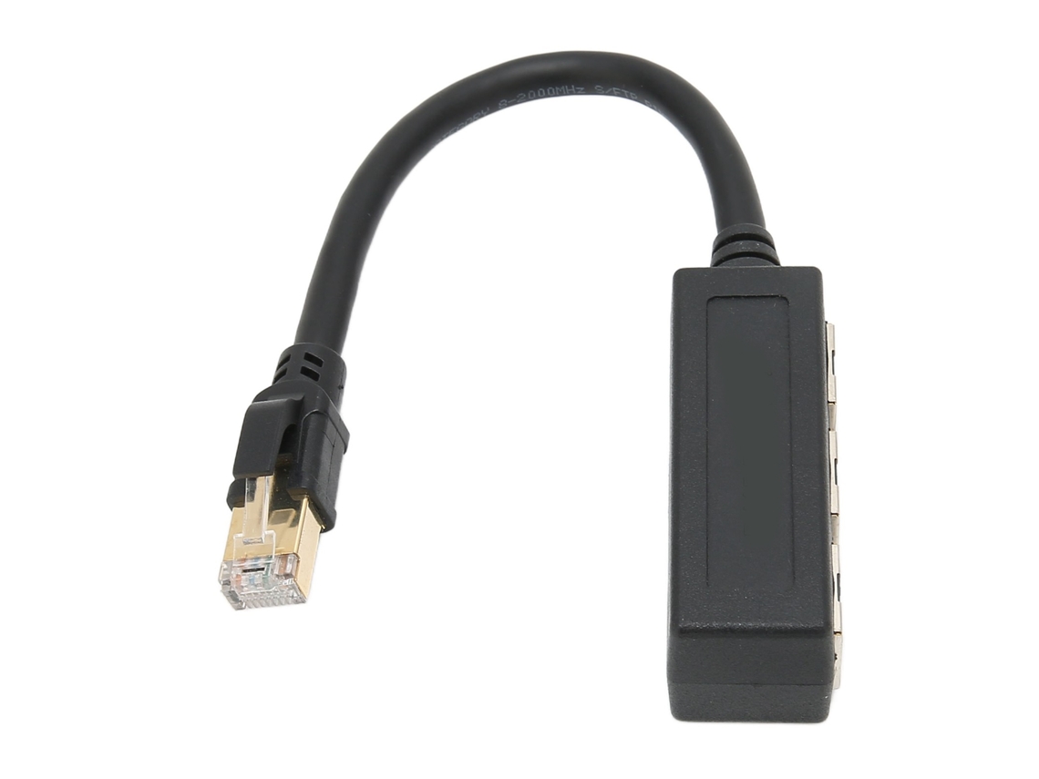 Cabo Adaptador Ethernet Rj45 De Extensão Com 1 A 3 Portas, Excelente Conexão E Transmissão Sinal. Tomada Ethernet.-aquaforge