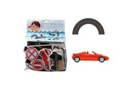Primerox quebra cabeça de Banho Infantil Eva Espuma Educativo Diy Carrinho Pista Brinquedo para Meninos Meninas