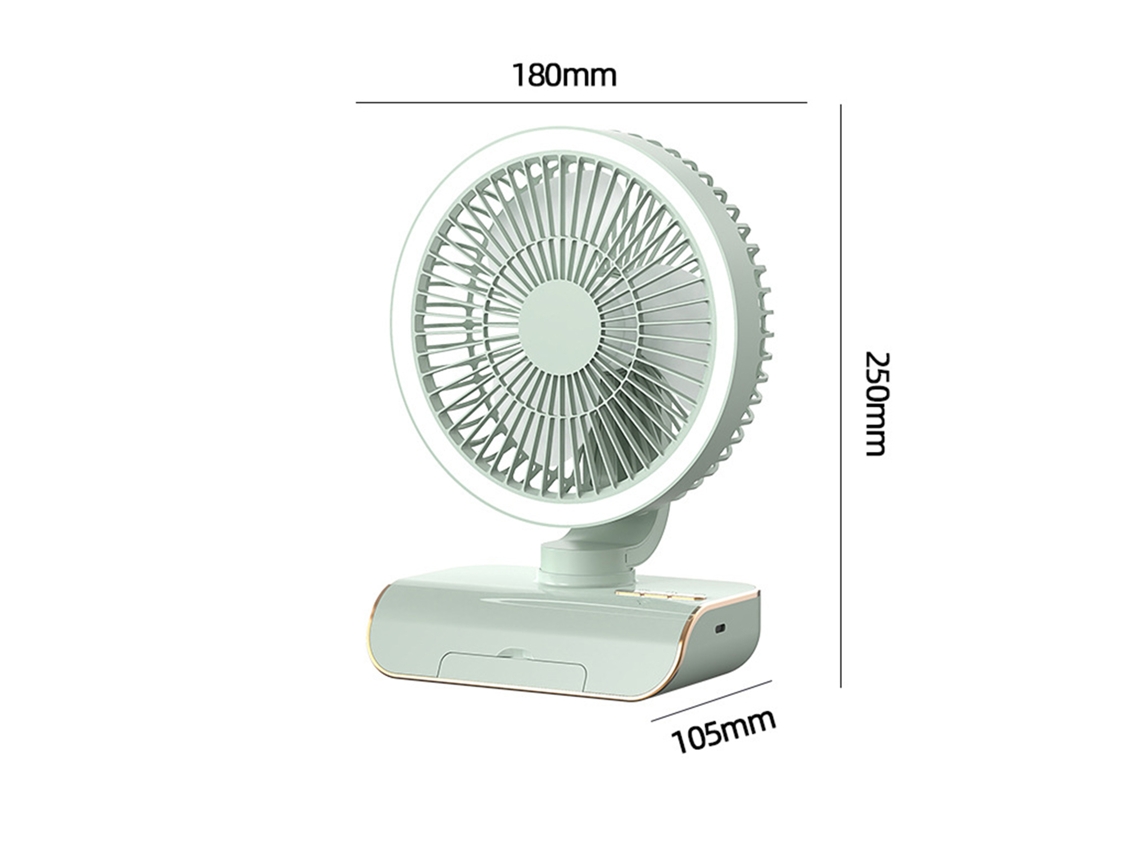 Laxiscreed Ventilador De Mesa Usb Com Ajuste De Velocidade Em 5 Modos Para Conforto E Portabilidade