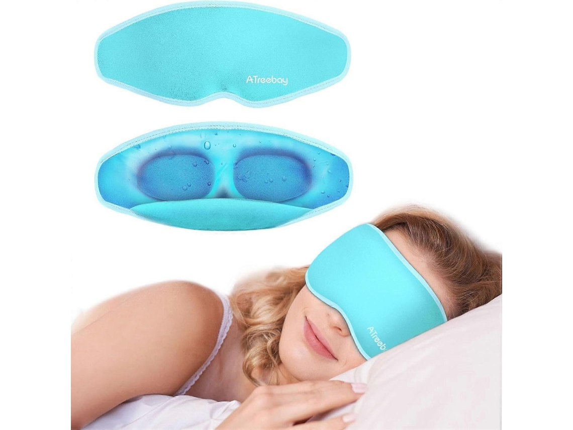 Máscara De Olhos Refrescante Em Gel 3d, Máscara De Dormir Com Peso, Máscara Noturna Para Os Olhos Com Contorno 3d Sem Pressão, Compressa Gelada P