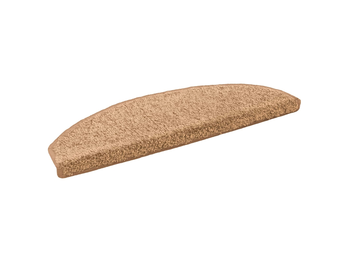 Conjunto 15 Tapetes Para Escadas Vidaxl Bege Polipropileno (80 X 24,5 X 3,5 Cm)