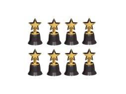 Fasst 8 Troféus de Estrela para Crianças Prêmios Ouro Toy Trophies