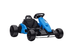 24v Elétrico Kart, Modo Drift, Assento Ajustável, 5-punkt-cinto De Segurança, Função De Música, 6-12 Anos Azul