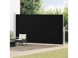 Vidaxl Toldo Lateral Retrátil Para Pátio 200x514 Cm Preto
