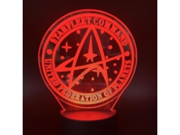 Lâmpada De Mesa 3d Led Star Trek Para Crianças, Luz Noturna Com Controle Remoto E Toque, Presente E Decoração Residencial