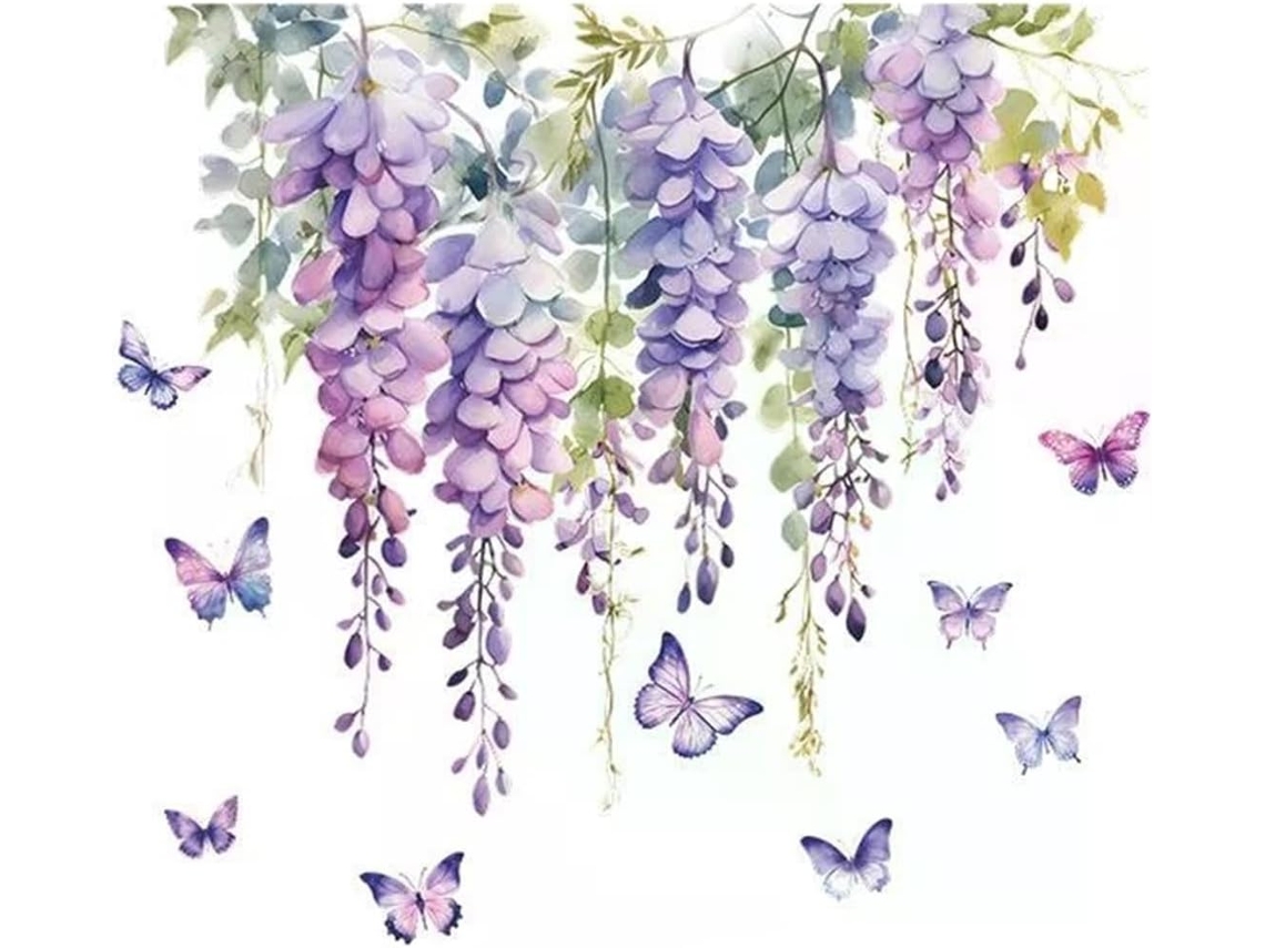 Adesivos De Parede Florais Com Flores Para Decoração De Casa, Quarto E Móveis.