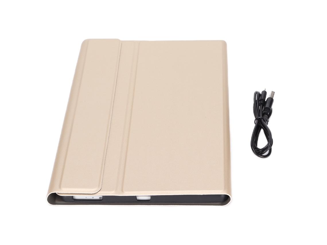 2026zentro-teclado Sem Fio Removível Com Touchpad E Capa De Couro Pu Para Lenovo M10 Fhd Plus 10.3in X606fgold