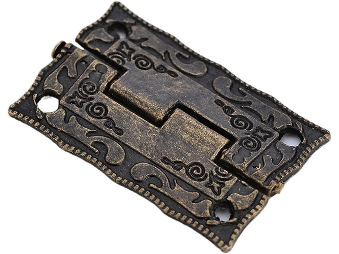 Conjunto De 10 Dobradiças Decorativas Para Portas E Gavetas Armários, Caixas De Armazenamento E Móveis Madeira