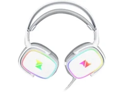 Auscultadores Gaming com Fio N'PLAY Contact 4.7 RGB (Outlet Grade A - On Ear - Multiplataforma - Branco)