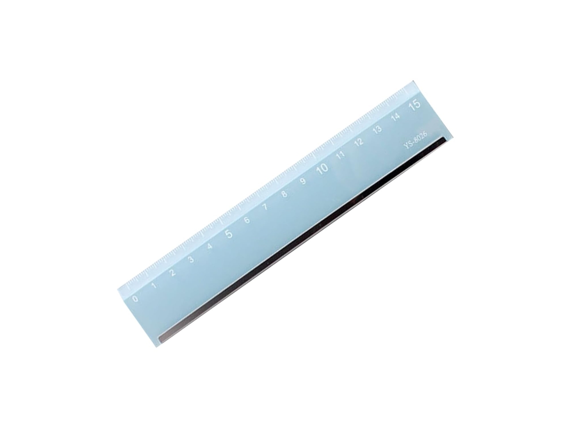 Régua Translúcida E Resistente A Quebras Com Números Transparentes Em Escala Dupla, Perfeita Para Desenho E Trabalhos