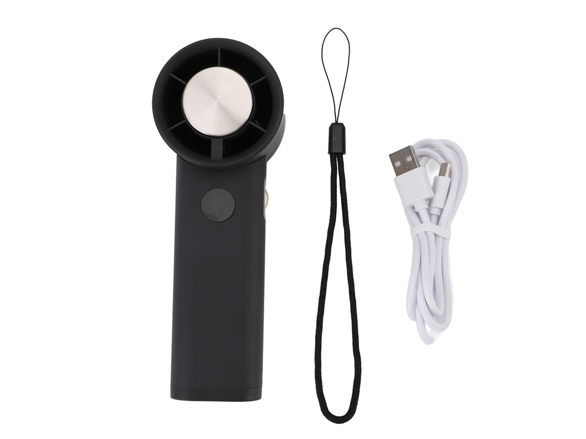 Mali ventilador Portátil de Mão de Alta Velocidade com Bateria 3600mah Cinza Escuro