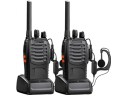 Walkie-talkie, 1 Par, 16 Canais, Usb, Recarregável, Longo Alcance