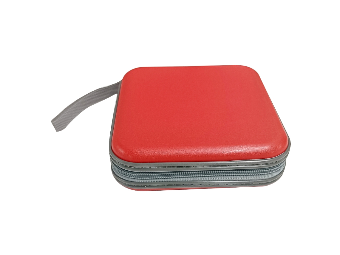 40 Pcs Capacidade Disco Cd Dvd Carteira Organizador de Armazenamento Porta caixa ZYBLSSBB (vermelho)