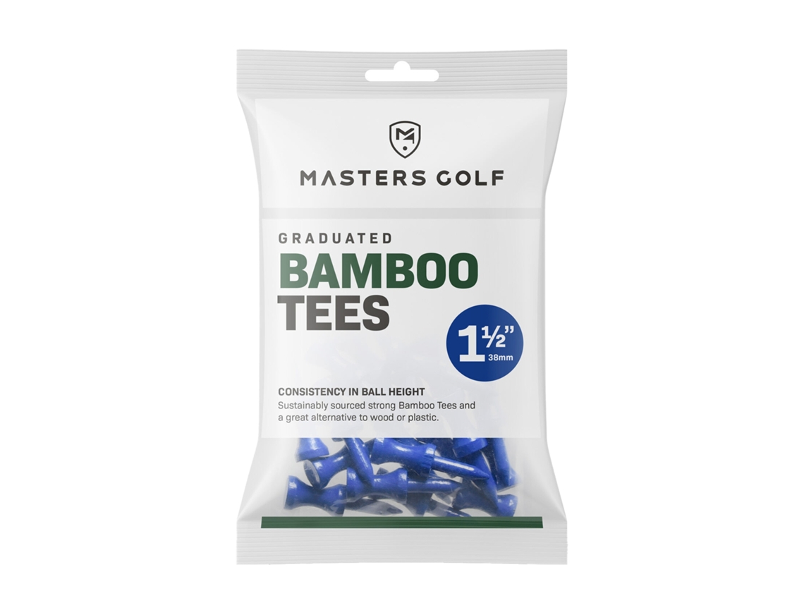 Lurelia Tees De Golfe De Bambu Graduados Masters Azul 38 Mm (pacote Com 25)