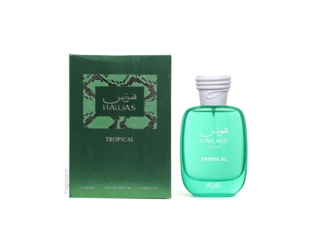 Perfume Clássico Hawas Para Homens E Mulheres Com Fragrância Duradoura (verde, 100 Ml)