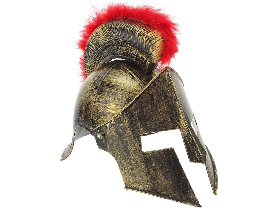 Chapéu De Festa De Guerreiro Romano Dourado Em Pvc Leve - Acessório De Cosplay Para A Maioria Das Pessoas
