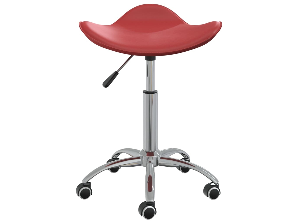 Cadeira de Escritório Couro Artificial Vermelho Tinto MAISON EXCLUSIVE