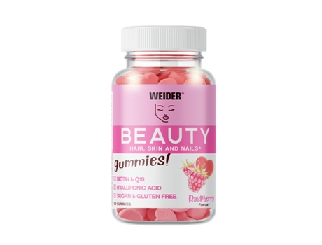 Suplemento Alimentar WEIDER Beautyummies-Cuidado De (Frambuesa - 40 g)