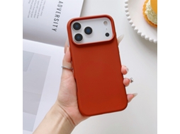 Capa Para Iphone 17 Air Premium Liquid Tan Em Silicone Líquido Premium, Leve E Luxuosa