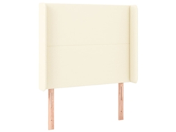 Cabeceira de Cama com Abas de Couro Artificial MAISON EXCLUSIVE (93x16x118/128 cm)