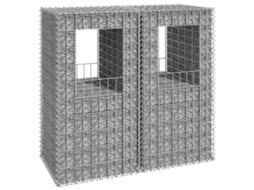 Vidaxl Postes/cestos Gabião 2 Pcs 50x50x100 Cm Ferro