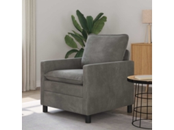 Vidaxl Sofá Cinzento-escuro 76 X 81 X 87,5 Cm Veludo