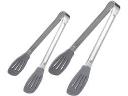 Pinças De Cozinha 2 Peças Em Aço Inoxidável E Silicone, Leves E Anti Escaldantes, Acessórios Para Churrasco Restaurantes