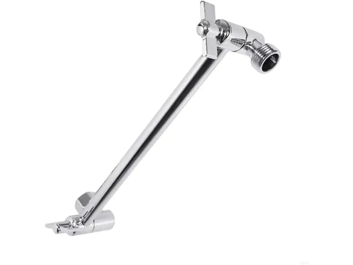 Extensor De Braço Chuveiro Em Aço Inoxidável Com Bico Pulverização Superior, Resistente E Durável Prateado