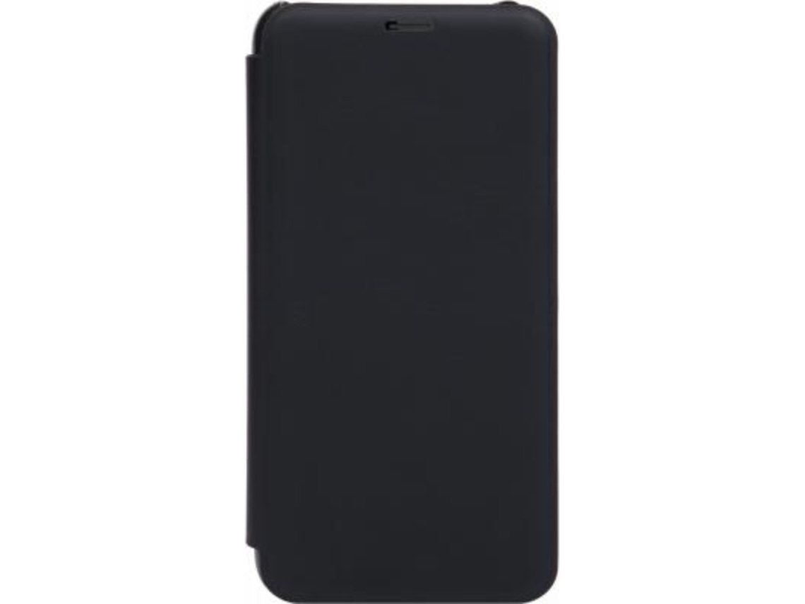 Capa Aba Cartões Integrado para Huawei Y5 2018 BIGBEN CONNECTED Pele Anti-Choque Preto