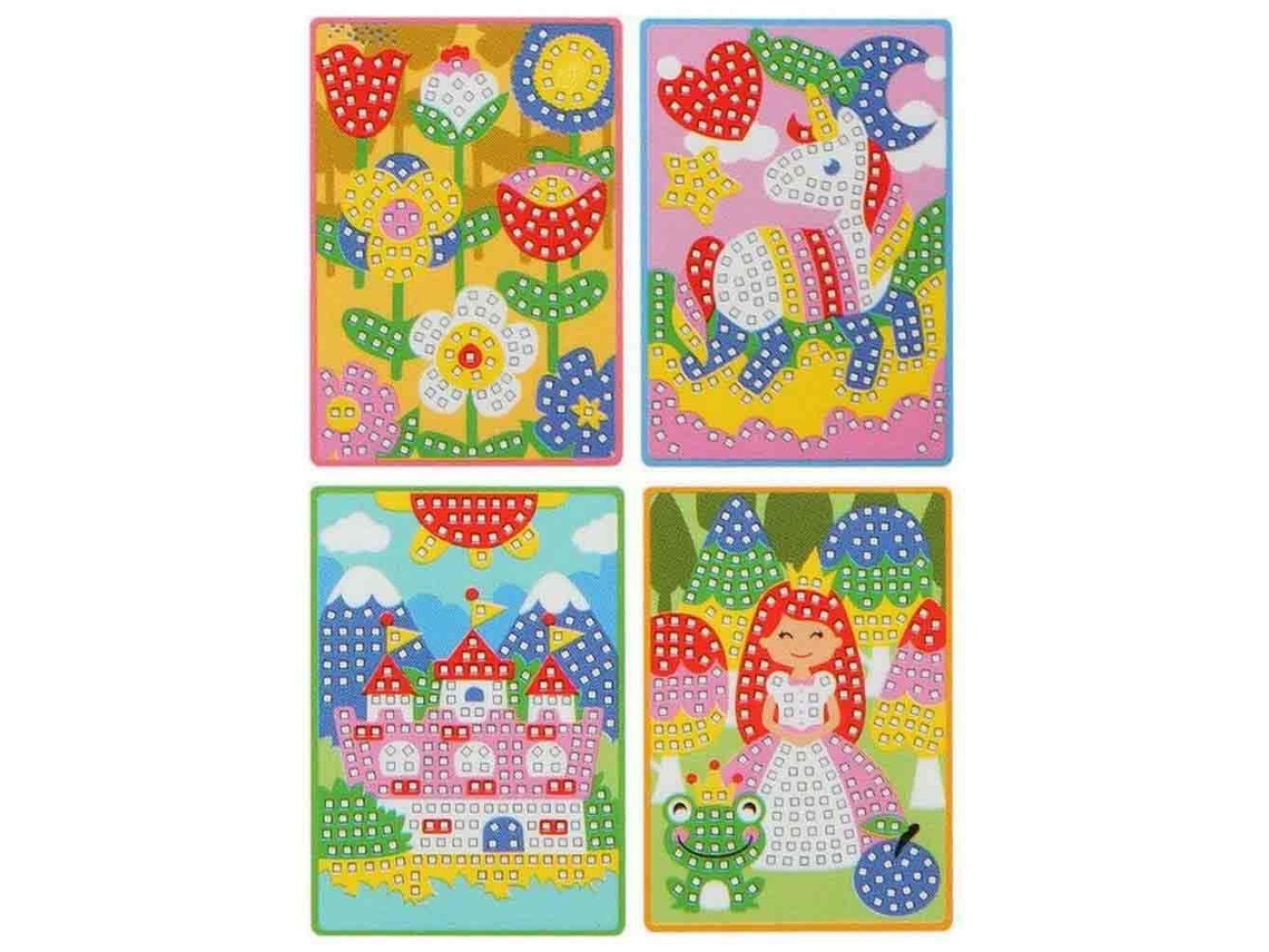 Mosaico Artesanato Variado 26X18 Cm Eva 4 Coloridoatosa