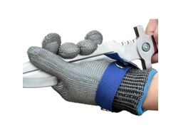 Luvas de aço inoxidável resistentes a cortes para cozinhar, açougar, jardinagem e trabalhos manuais.