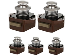 Cerradura sin llave, botón, para RV, caravana, motorhome, 15-27mm, 5 piezas | S/MARCA
